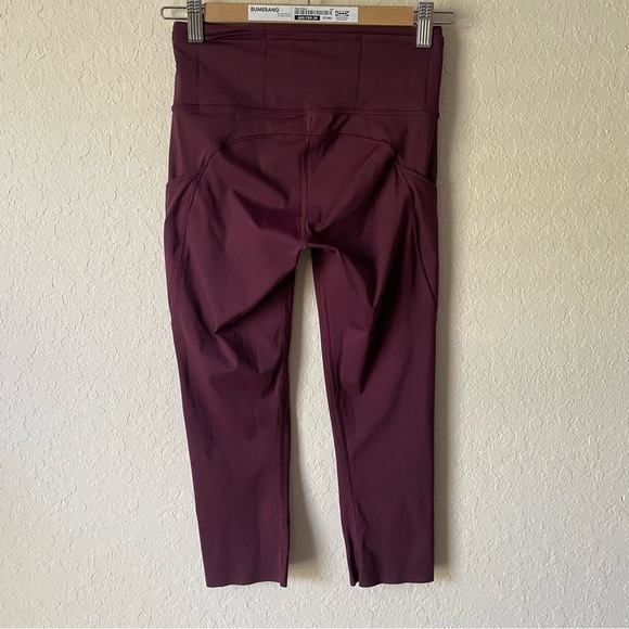 Lululemon | Women's Fast & Free Crop II *Nulux 19" Leggings Size 4 Dark Adobe - Picture 5 of 8